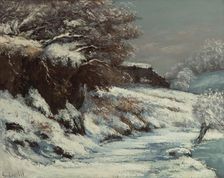 Effet de neige , 1867-1868. Creator: Courbet, Gustave (1819-1877)
