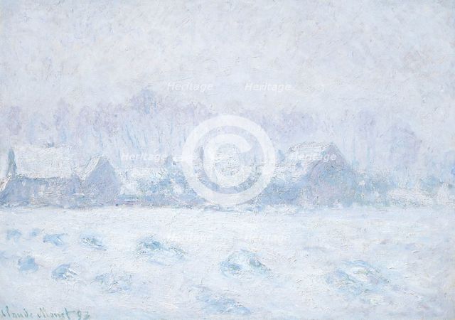 Effet de neige à Giverny (Effect of Snow in Giverny), 1893. Creator: Monet, Claude (1840-1926).