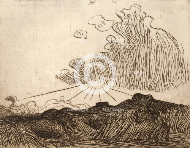 Effet de Soleil dans un Nuage (Effect of Sun through a Cloud), 1893. Creator: Roderic O'Conor.