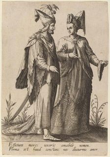 Efficiunt mores uxoris..., 1597. Creator: Robert Boissard