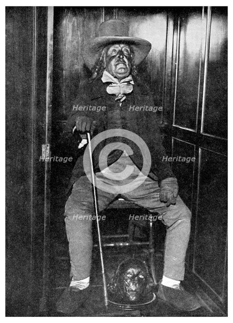 Effigy of Jeremy Bentham with his embalmed head, University College, London, 1956. Artist: Unknown