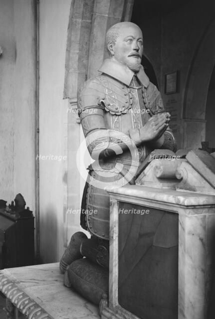 Effigy of Sir Michael Sondes, Throwley, Kent, 1962. Artist: Laurence Goldman