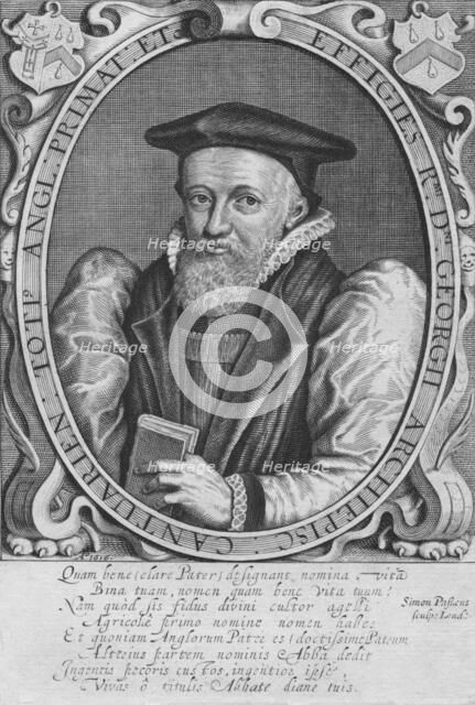 'Effigies R.Mi D.Ni Georgii Archiepisc: Cantuarien: Toti Angl: Primat: Etc', 1616. Artist: Simon de Passe.