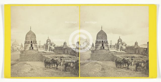 Egypt - Cairo, Tombs of the Caliphs, 1869. Creator: Frank Mason Good.