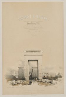 Egypt and Nubia: Frontispiece Volume V, 1849. Creator: Louis Haghe (British, 1806-1885); F.G.Moon, 20 Threadneedle Street, London