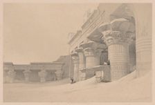 Egypt and Nubia: Volume I - No. 10, Edfou, 1838. Creator: Louis Haghe (British, 1806-1885)