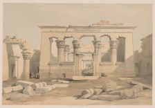 Egypt and Nubia: Volume I - No. 28, Portico of the Temple of Kalabshi, 1838. Creator: Louis Haghe (British, 1806-1885)