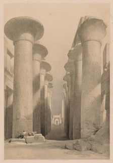 Egypt and Nubia: Volume I - No. 20, Great Hall at Karnak, Thebes, 1838. Creator: Louis Haghe (British, 1806-1885)