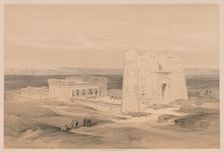 Egypt and Nubia: Volume I - No. 34, Temple of Edfou. Ancient Appolinopolis, Upper Egypt, 1838. Creator: Louis Haghe (British, 1806-1885)