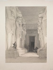 Egypt and Nubia: Volume I - No. 9, Excavated Temple of Gyrshe, Nubia, 1838. Creator: Louis Haghe (British, 1806-1885)