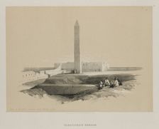 Egypt and Nubia, Volume I: Obelisk at Alexandria, Commonly called Cleopatra's Needle, 1846. Creator: Louis Haghe (British, 1806-1885); F.G.Moon, 20 Threadneedle Street, London