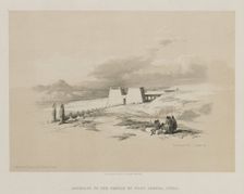 Egypt and Nubia, Volume I: Approach to the Temple of Wady Saboua, Nubia, 1847. Creator: Louis Haghe (British, 1806-1885); F.G.Moon, 20 Threadneedle Street, London
