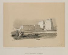 Egypt and Nubia, Volume I: Dakke, in Nubia, 1846. Creator: Louis Haghe (British, 1806-1885); F.G.Moon, 20 Threadneedle Street, London