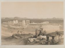Egypt and Nubia, Volume I: General View of the Island of Philae, Nubia, 1846. Creator: Louis Haghe (British, 1806-1885); F.G. Moon, 20 Threadneedle Street, London