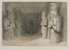 Egypt and Nubia, Volume I: Interior of the Temple of Aboo-Simbel, 1846. Creator: Louis Haghe (British, 1806-1885); F.G. Moon, 20 Threadneedle Street, London