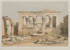 Egypt and Nubia, Volume I: Portico of the Temple of Kalabshe, 1847. Creator: Louis Haghe (British, 1806-1885); F.G.Moon, 20 Threadneedle Street, London