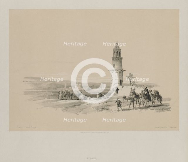 Egypt and Nubia, Volume I: Siout - Upper Egypt, 1847. Creator: Louis Haghe (British, 1806-1885); F.G.Moon, 20 Threadneedle Street, London.