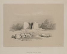 Egypt and Nubia, Volume I: Temple at Tafa in Nubia, 1846. Creator: Louis Haghe (British, 1806-1885); F.G.Moon, 20 Threadneedle Street, London