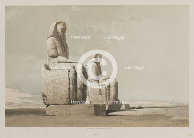 Egypt and Nubia, Volume I: Thebes, 1846. Creator: Louis Haghe (British, 1806-1885); F.G.Moon, 20 Threadneedle Street, London.