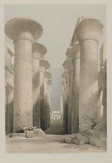 Egypt and Nubia, Volume I: Thebes, Great Hall at Karnac, 1848. Creator: Louis Haghe (British, 1806-1885); F.G.Moon, 20 Threadneedle Street, London