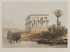 Egypt and Nubia, Volume II: The Hypaethral Temple at Philae, called the Bed of Pharaoh , 1848. Creator: Louis Haghe (British, 1806-1885); F.G. Moon, 20 Threadneedle Street, London