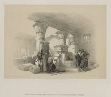 Egypt and Nubia, Volume II: Dayr-El-Medeeneh, Thebes, 1848. Creator: Louis Haghe (British, 1806-1885); F.G.Moon, 20 Threadneedle Street, London