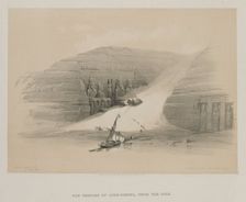 Egypt and Nubia, Volume II: Excavated Temples of Abo Simble, Nubia, 1848. Creator: Louis Haghe (British, 1806-1885); F.G.Moon, 20 Threadneedle Street, London