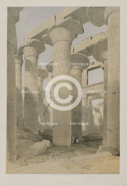 Egypt and Nubia, Volume II: Karnac, 1847. Creator: Louis Haghe (British, 1806-1885); F.G.Moon, 20 Threadneedle Street, London.
