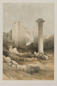 Egypt and Nubia, Volume II: Karnak, 1848. Creator: Louis Haghe (British, 1806-1885); F.G.Moon, 20 Threadneedle Street, London