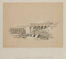 Egypt and Nubia, Volume II: Lateral View of the Temple called The Typhonoeum at Dendera, 1848. Creator: Louis Haghe (British, 1806-1885); F.G.Moon, 20 Threadneedle Street, London