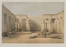 Egypt and Nubia, Volume II: Medinet Abou, Thebes, 1847. Creator: Louis Haghe (British, 1806-1885); F.G.Moon, 20 Threadneedle Street, London