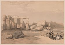 Egypt and Nubia: Volume II - No. 4, Fragments of the Great Colossi, at the Memnonium, 1838. Creator: Louis Haghe (British, 1806-1885)
