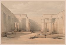 Egypt and Nubia: Volume II - No. 18, Medinet Abou, Thebes, 1832. Creator: Louis Haghe (British, 1806-1885)
