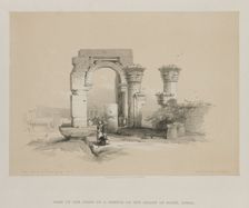 Egypt and Nubia, Volume II: Ruins - Temple on the Island of Biggeh, Nubia, 1847. Creator: Louis Haghe (British, 1806-1885); F.G.Moon, 20 Threadneedle Street, London