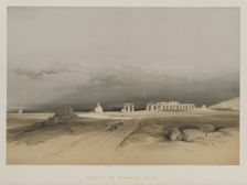 Egypt and Nubia, Volume II: Ruins of Memnonium, Thebes, 1847. Creator: Louis Haghe (British, 1806-1885); F.G.Moon, 20 Threadneedle Street, London