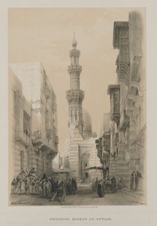 Egypt and Nubia, Volume III: Bullack, Cairo, c. 1846. Creator: Louis Haghe (British, 1806-1885); F.G.Moon, 20 Threadneedle Street, London