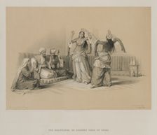 Egypt and Nubia, Volume III: Dancing Girls at Cairo, 1849. Creator: Louis Haghe (British, 1806-1885)
