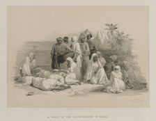 Egypt and Nubia, Volume III: In the Slave Market at Cairo, 1849. Creator: Louis Haghe (British, 1806-1885); F.G.Moon, 20 Threadneedle Street, London