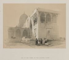 Egypt and Nubia, Volume III: One of the Tombs of the Khalifs, Cairo, 1848. Creator: Louis Haghe (British, 1806-1885); F.G.Moon, 20 Threadneedle Street, London