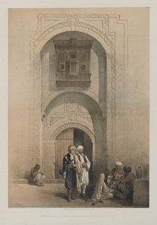 Egypt and Nubia, Volume III: Modern Mansion, showing the Arabesque Architecture of Cairo, 1849. Creator: Louis Haghe (British, 1806-1885); F.G.Moon, 20 Threadneedle Street, London