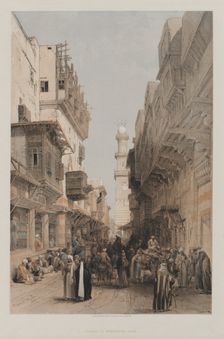 Egypt and Nubia, Volume III: Mosque el Mooristan, Cairo, 1849. Creator: Louis Haghe (British, 1806-1885); F.G.Moon, 20 Threadneedle Street, London