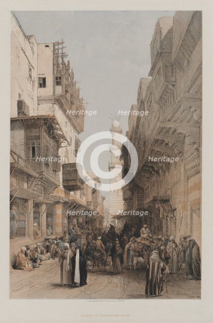 Egypt and Nubia, Volume III: Mosque el Mooristan, Cairo, 1849. Creator: Louis Haghe (British, 1806-1885); F.G.Moon, 20 Threadneedle Street, London.