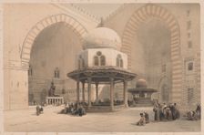 Egypt and Nubia: Volume III - No. 8, Mosque of Sultan Hassan, Cairo, 1838. Creator: Louis Haghe (British, 1806-1885)
