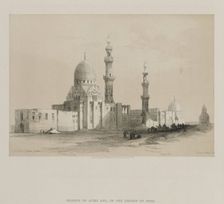 Egypt and Nubia, Volume III: Tombs of the Caliphs-Cairo. Mosque of Ayed Be[y], 1849. Creator: Louis Haghe (British, 1806-1885); F.G.Moon, 20 Threadneedle Street, London