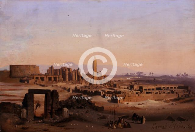 Egypt. Karnak in Thebes, 1843.