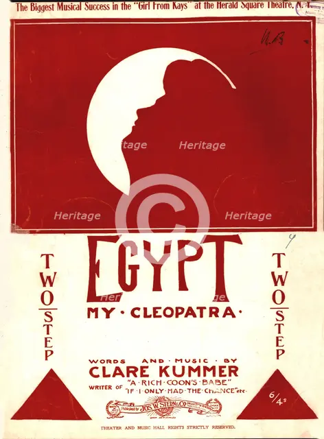 'Egypt, my Cleopatra', 1904.  Creator: Unknown.