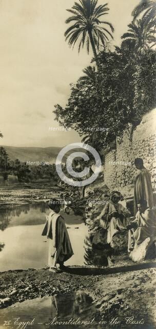 'Egypt - Noontiderest in the Oasis', c1918-c1939. Creator: Unknown.