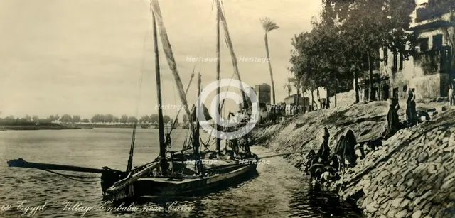 'Egypt - Village Embaba near Cairo', c1918-c1939. Creator: Unknown.