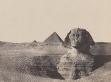 égypte Moyenne, Le Sphinx, December 1849, printed 1852. Creator: Maxime du Camp