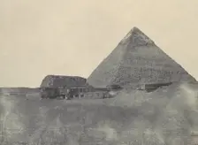 égypte Moyenne. Pyramide de Chéphren, 1850. Creator: Maxime du Camp